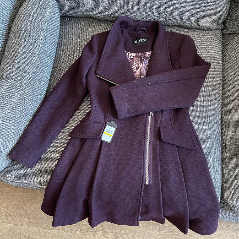 Beautiful plum color Guess winter coat